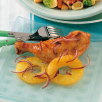 Hähnchenkeulen mit Honigglasur Hähnchenkeulen mit Honigglasur