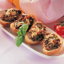 Überbackene Mini-Pilz-Brötchen Überbackene Mini-Pilz-Brötchen