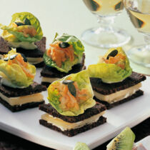 Käse-Möhren-Canapés Käse-Möhren-Canapés