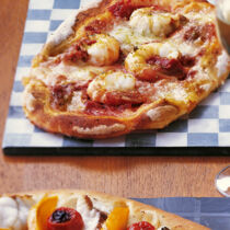 Garnelen-Limetten-Pizza Garnelen-Limetten-Pizza