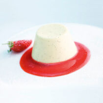 Panna cotta mit Erdbeersauce