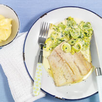 Fischfilet mit Lauchsahne Fischfilet mit Lauchsahne