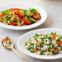 Weizen-Zucchini-Pfanne