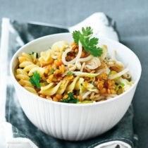 Pastasalat mit Roten Linsen Pastasalat mit Roten Linsen