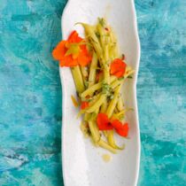 Wachsbohnen-Kresse-Salat Wachsbohnen-Kresse-Salat