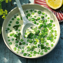 Zitronen-Erbsen-Sauce