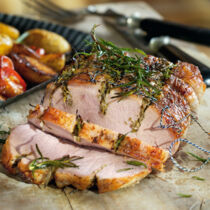 Schweinebraten mit Kräutern und Ofengemüse Schweinebraten mit Kräutern und Ofengemüse