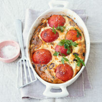 Tomaten-Feta-Clafoutis