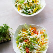 Chinakohlsalat mit Walnüssen Chinakohlsalat mit Walnüssen