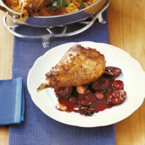 Pute mit Zwetschgen Pute mit Zwetschgen