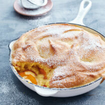 Vanillesoufflé mit Aprikosen Vanillesoufflé mit Aprikosen