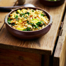 Buchweizenspätzle mit Kohl und Bergkäse Buchweizenspätzle mit Kohl und Bergkäse