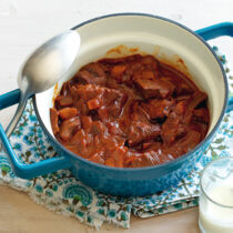 Rehragout mit Pilzen