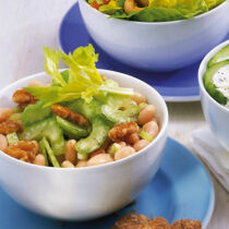 Bohnensalat mit Sellerie