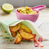 Polenta-Bratkartoffeln mit Guacamole