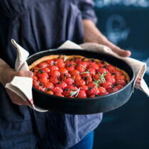 Tarte aux tomates cerises - Kirschtomatentarte