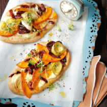 Rahmfleckerl mit Kürbis und Lauch Rahmfleckerl mit Kürbis und Lauch