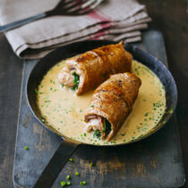 Kalbsroulade mit cremiger Sauce