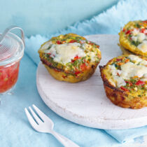 Mini-Frittatas mit Gojisalsa
