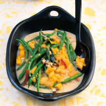 Bohnen und Mango mit Räuchertofu Bohnen und Mango mit Räuchertofu