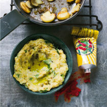 Champignonpaste mit Kichererbsen