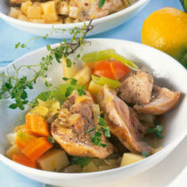 Putenkeule aus dem Tontopf Putenkeule aus dem Tontopf