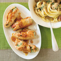 Gefüllte Putenröllchen Gefüllte Putenröllchen