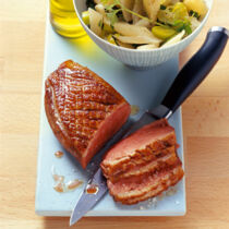 Entenbrust mit Schwarzwurzeln und Lauch Entenbrust mit Schwarzwurzeln und Lauch