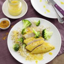 Putensteaks in Curry-Joghurt-Marinade Putensteaks in Curry-Joghurt-Marinade