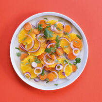 Orientalischer Orangen Moehrensalat Orientalischer Orangen Moehrensalat