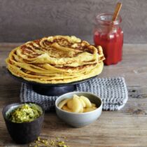 Pfannkuchen satt mit drei Extras Pfannkuchen satt mit drei Extras