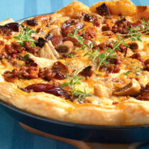 Lamm-Quiche mit Feigen und Datteln Lamm-Quiche mit Feigen und Datteln