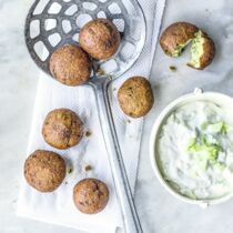 Erbsen-Minz-Falafel Erbsen-Minz-Falafel