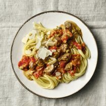 Spaghetti mit Rotwildfilet