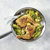 Hähnchen mit Pimientos Hähnchen mit Pimientos