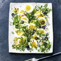 Grüne Kräuter-Eier