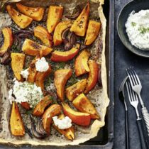 Ofenkürbis mit Schafskäsecreme Ofenkürbis mit Schafskäsecreme