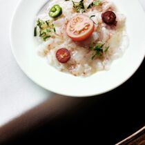 Carpaccio aus Rotgarnelen Carpaccio aus Rotgarnelen