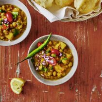 Kichererbsen auf Bengalische Art Kichererbsen auf Bengalische Art