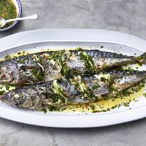 Gegrillte Makrelen