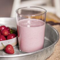Erdbeer-Mandel-Proteinshake Erdbeer-Mandel-Proteinshake