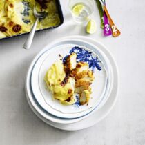 Rübchenschnitzel mit Kartoffelgratin Rübchenschnitzel mit Kartoffelgratin