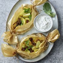 Kohlrabi-Päckchen mit Dip Kohlrabi-Päckchen mit Dip