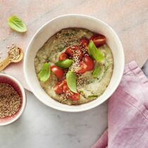 Haferkleie-Porridge all´italiana Haferkleie-Porridge all´italiana