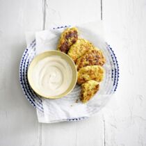 Kaspressknödel mit Dip