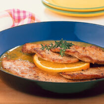 Orangen-Thymian-Scaloppine Orangen-Thymian-Scaloppine