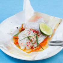 Asia-Fisch im Päckchen