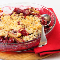 Kirsch-Rhabarber-Crumble Kirsch-Rhabarber-Crumble