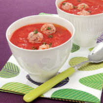 Tomatensuppe mit Mettbällchen Tomatensuppe mit Mettbällchen