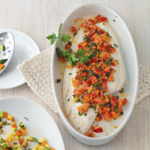 Schollenfilet aus dem Ofen